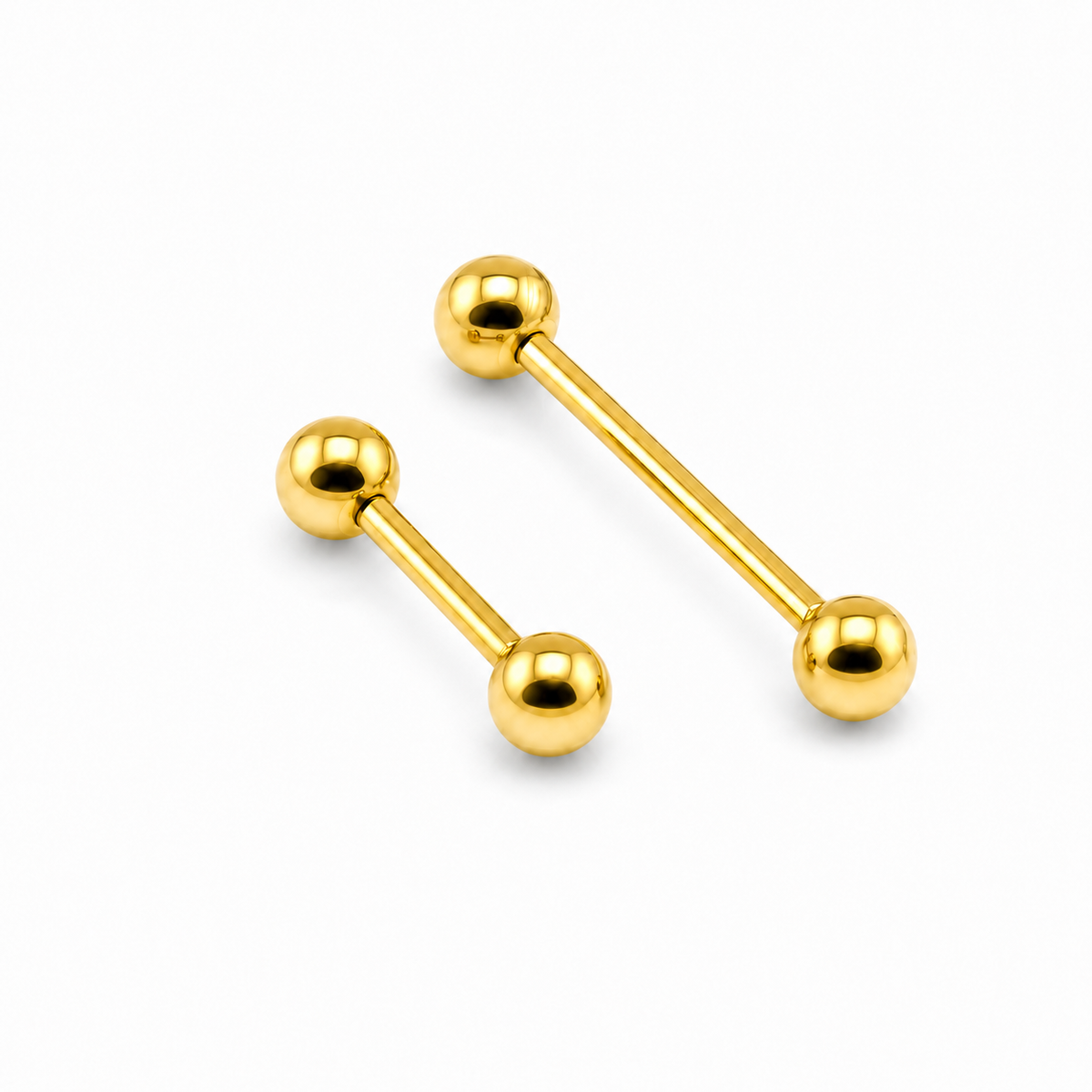 ASTM F136 Titanium Nipple Barbell SET of 2 (Straight Barbell)